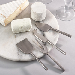 Saro Lifestyle SP139 Stainless Steel Cheese Set- Set Of 4