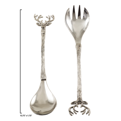 Saro Lifestyle SP778 Reindeer Salad Servers - Set Of 2