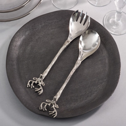 Saro Lifestyle SP778 Reindeer Salad Servers - Set Of 2