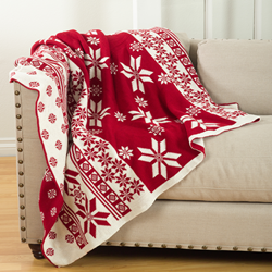 Saro Lifestyle TH028 Knitted Christmas Design Throw