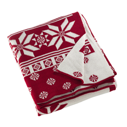 Saro Lifestyle TH028 Knitted Christmas Design Throw