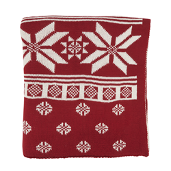 saro lifestyle TH028 Knitted Christmas Design Throw