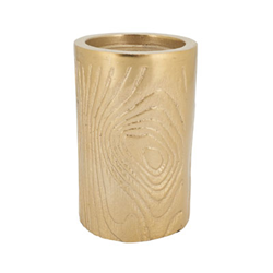 Saro Lifestyle V149 Wood Grain Pattern Candle Holder