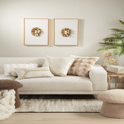 Saro Lifestyle WA167 Tourmaline And Natural Geode Wall Art - Set Of 2