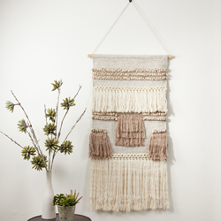 Saro Lifestyle WA910 Textured Woven Wall Hanging - 47H