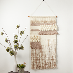Saro Lifestyle WA915 Textured Woven Wall Hanging - 47H