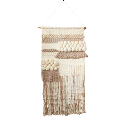 saro lifestyle WA915 Textured Woven Wall Hanging - 47H