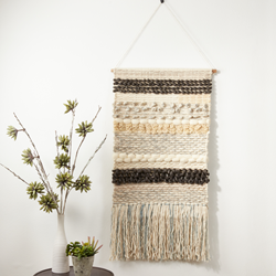 Saro Lifestyle WA939 Textured Woven Wall Hanging - 47H