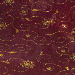 Saro Lifestyle XJ712 Embroidered And Sequined Tree Skirt