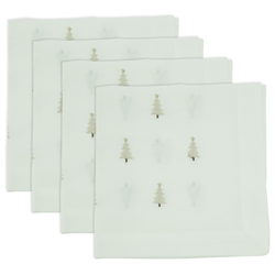 Saro Lifestyle YP100 Embroidered Christmas Tree Napkin