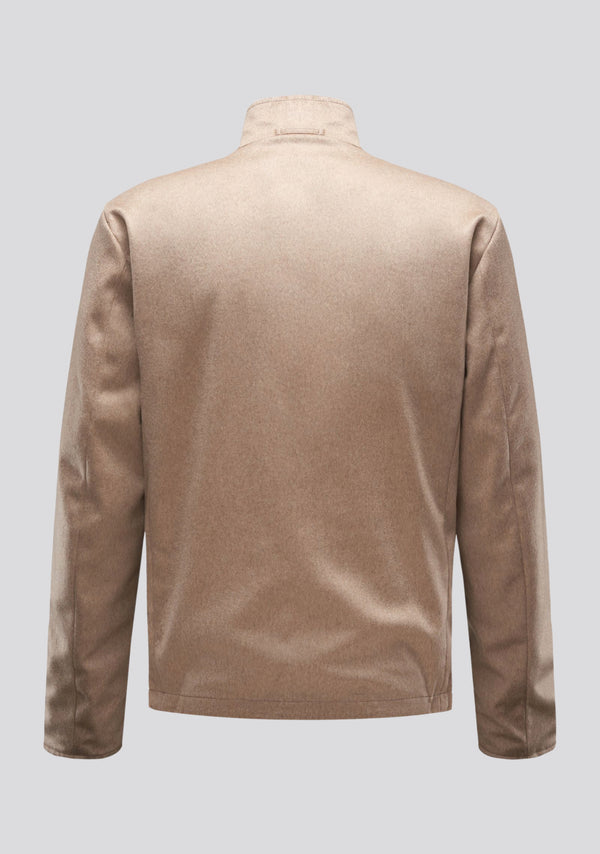 Sartorio Double Faced Beige Cashmere And Nylon Jacket Kired Collaboration