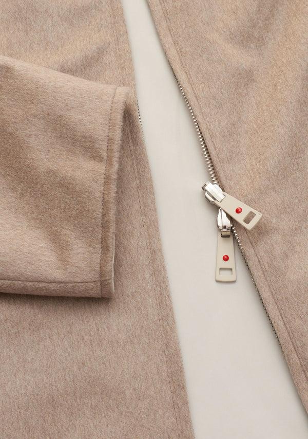 Sartorio Double Faced Beige Cashmere And Nylon Jacket Kired Collaboration