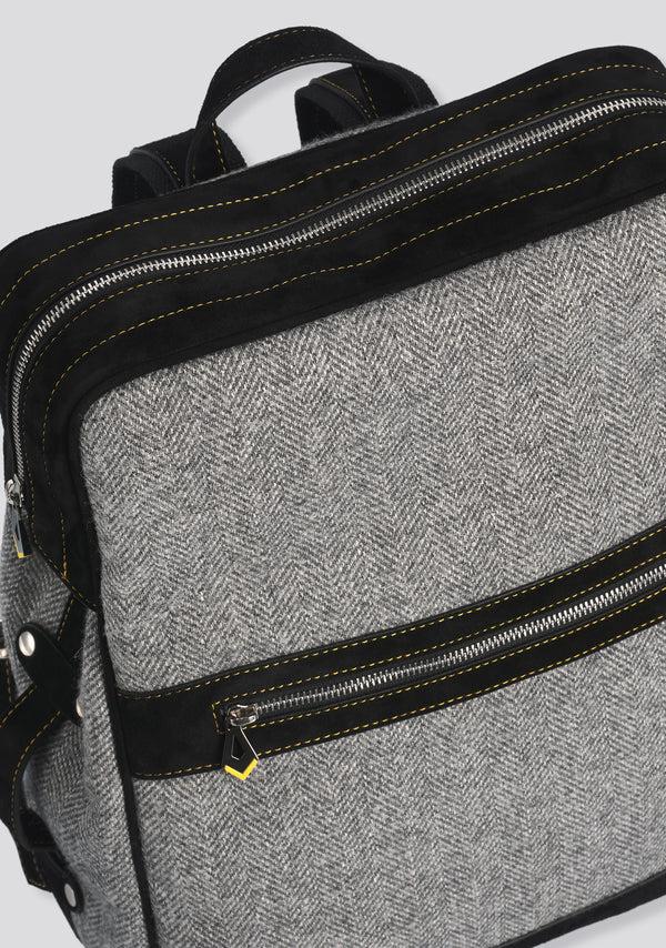 Sartorio Grey Sartorio Backpack In Wool And Cashmere