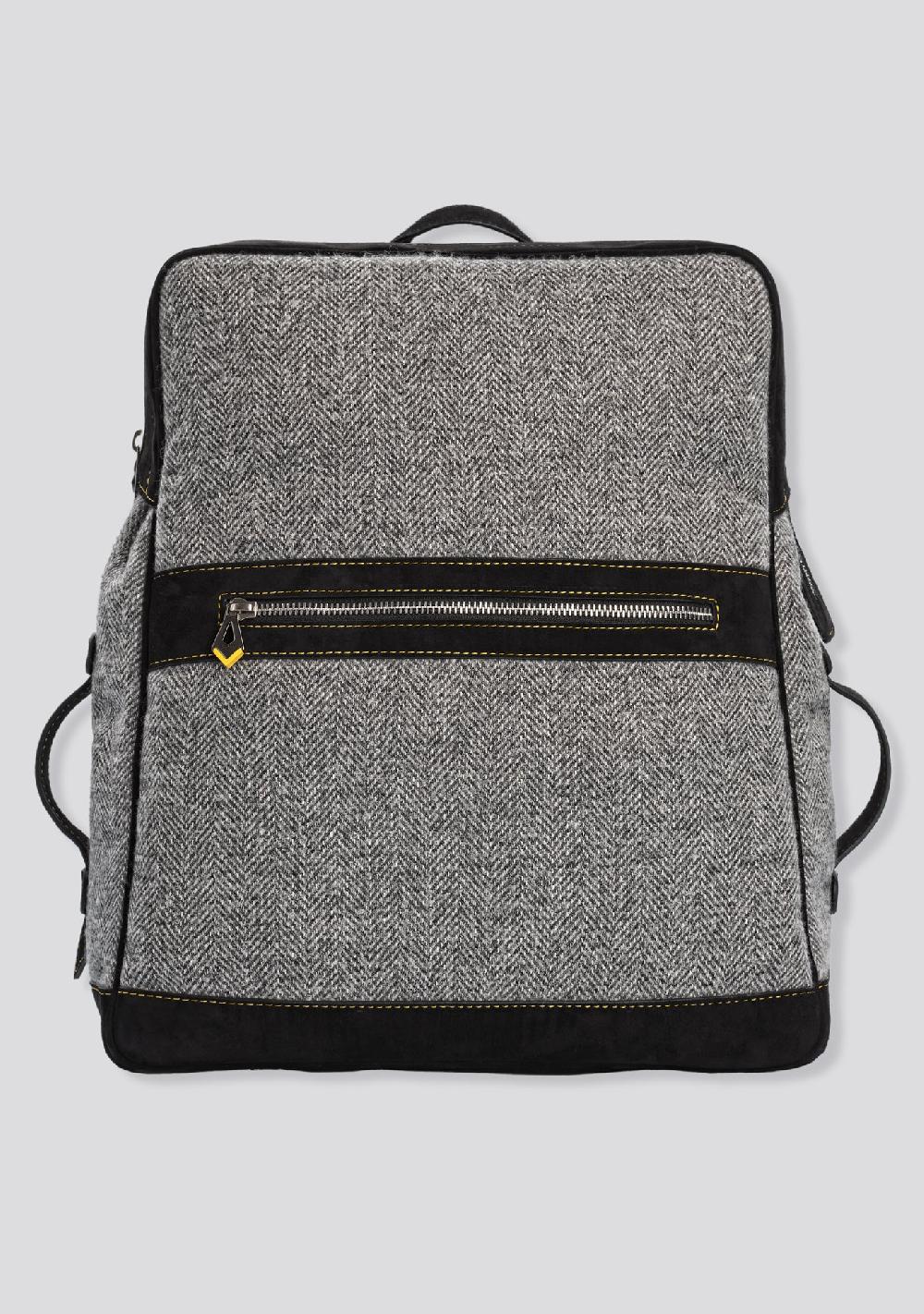 sartorio Grey Sartorio Backpack in Wool and Cashmere