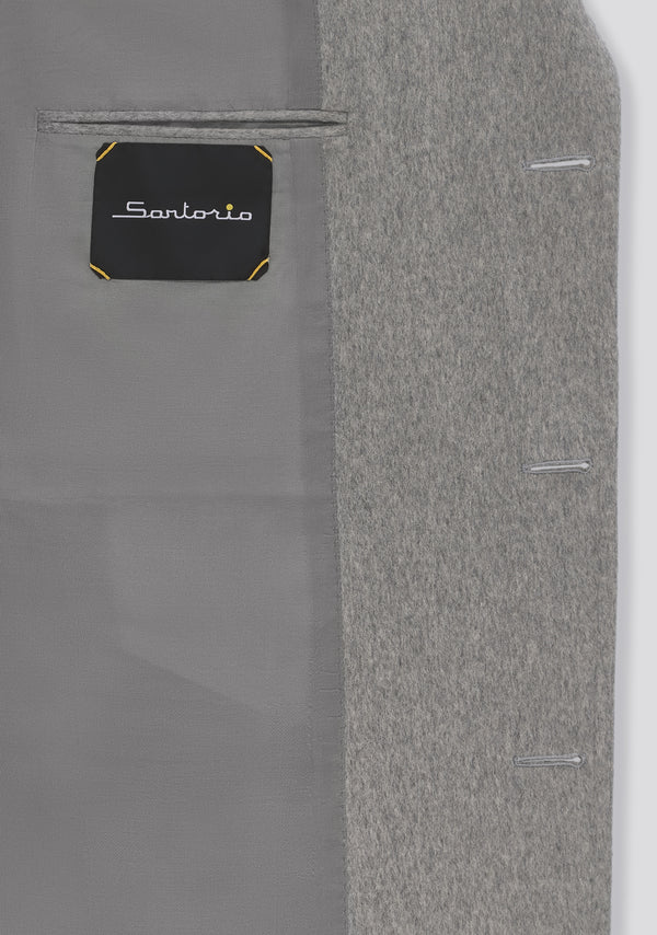 Sartorio Ash Grey Cashmere Winter Overcoat