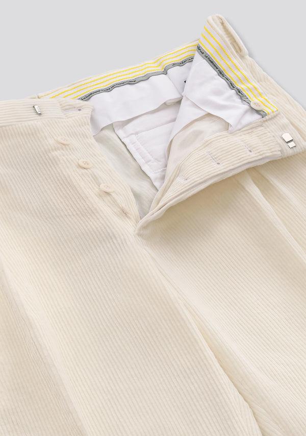 Sartorio Beige Cotton And Cashmere Trousers