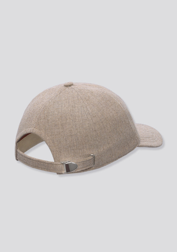Sartorio Beige Lana Wool Cap