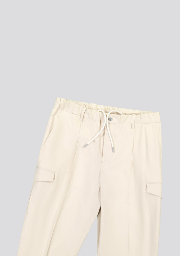 Sartorio Beige Technical Cargo Trousers