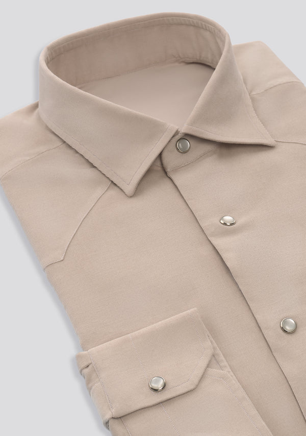 Sartorio Beige Texas Cotton Shirt
