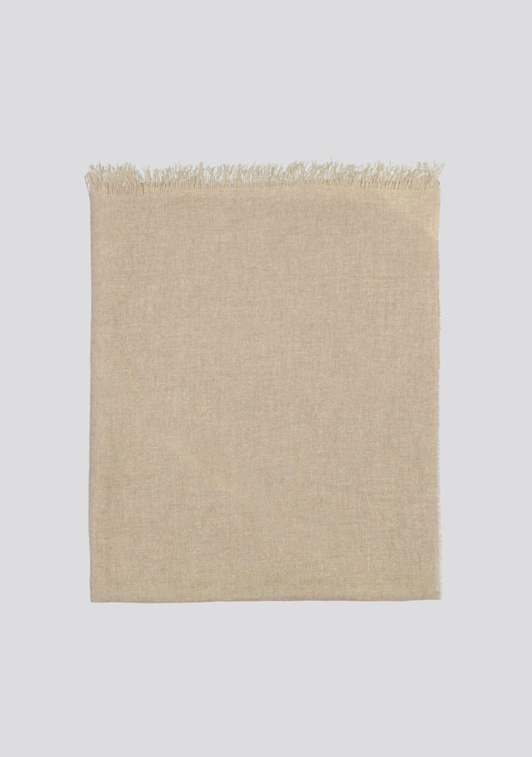 Sartorio Beige Wool And Silk Scarf