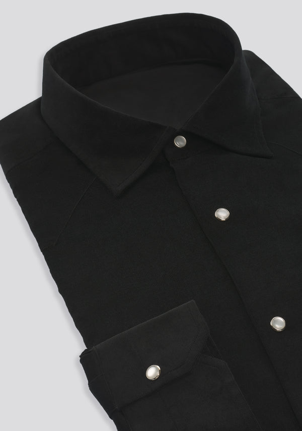 Sartorio Black Texas Cotton Shirt