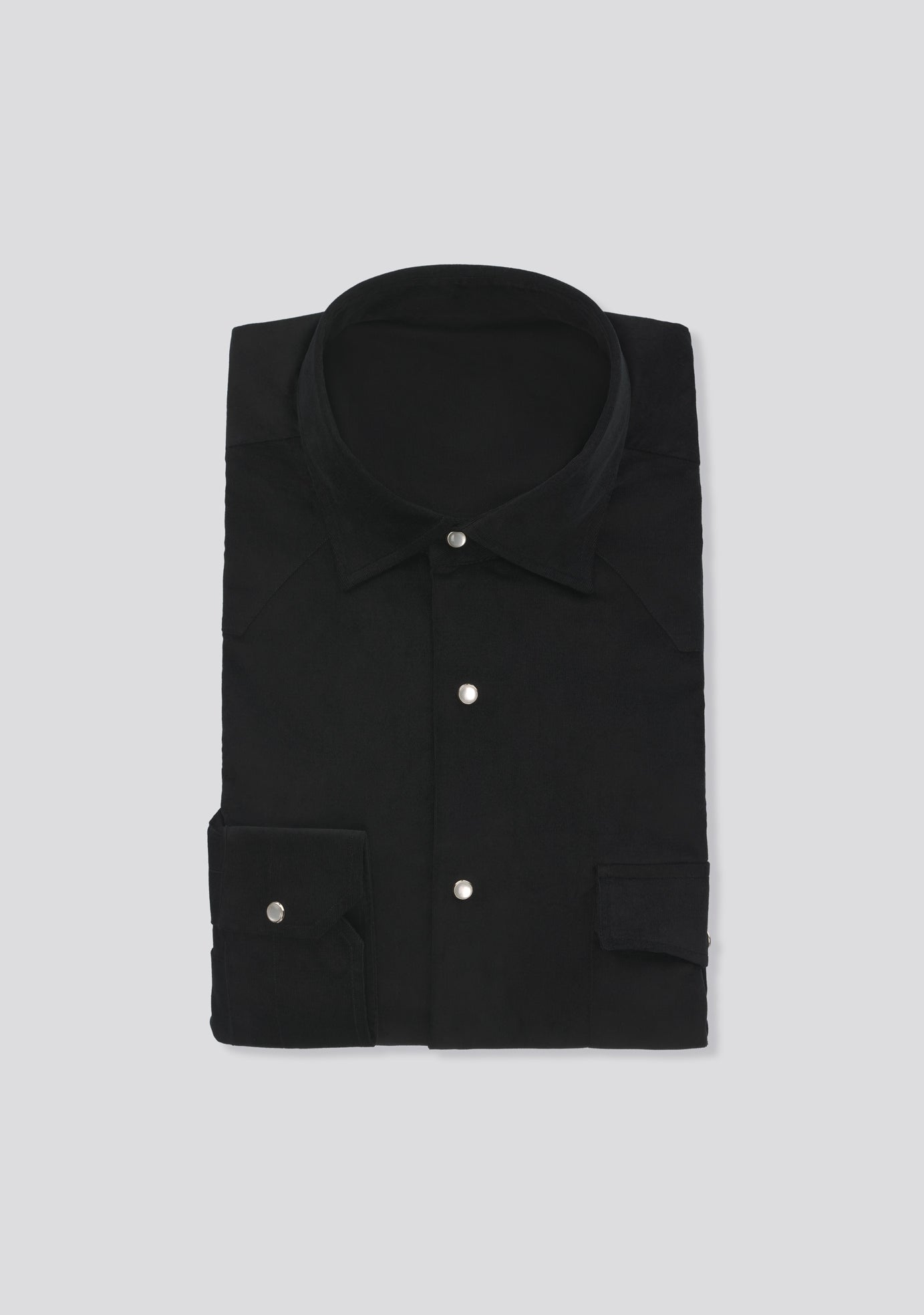 sartorio Black Texas Cotton Shirt