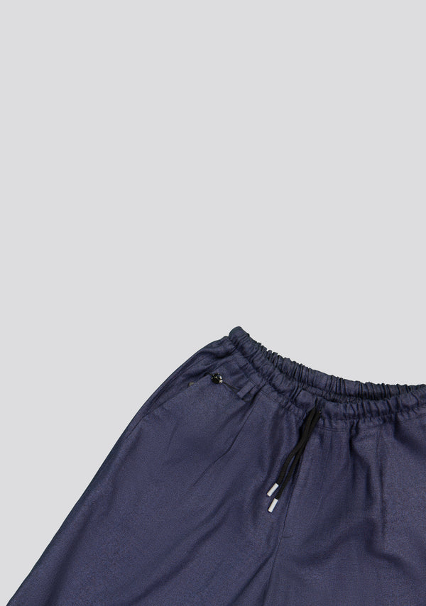 Sartorio Blue Linen Optic Bermuda Shorts