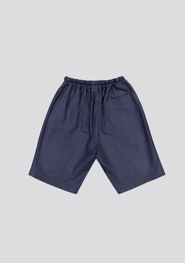 Sartorio Blue Linen Optic Bermuda Shorts