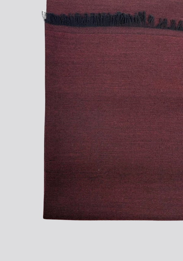 Sartorio Burgundy Wool And Silk Scarf