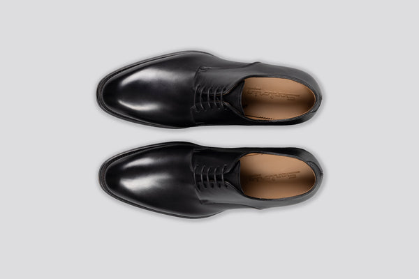 Sartorio Classic Black Oxford Calfskin Shoes