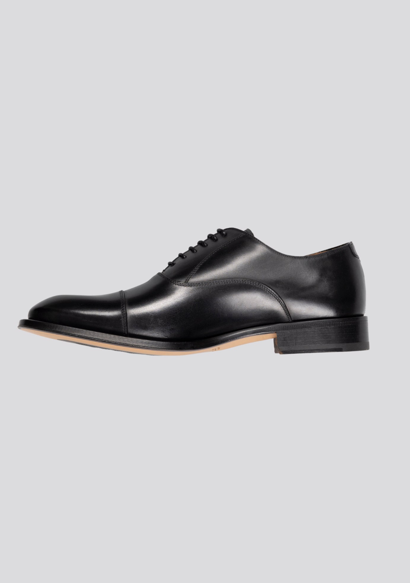 sartorio Classic Black Oxford Calfskin Shoes