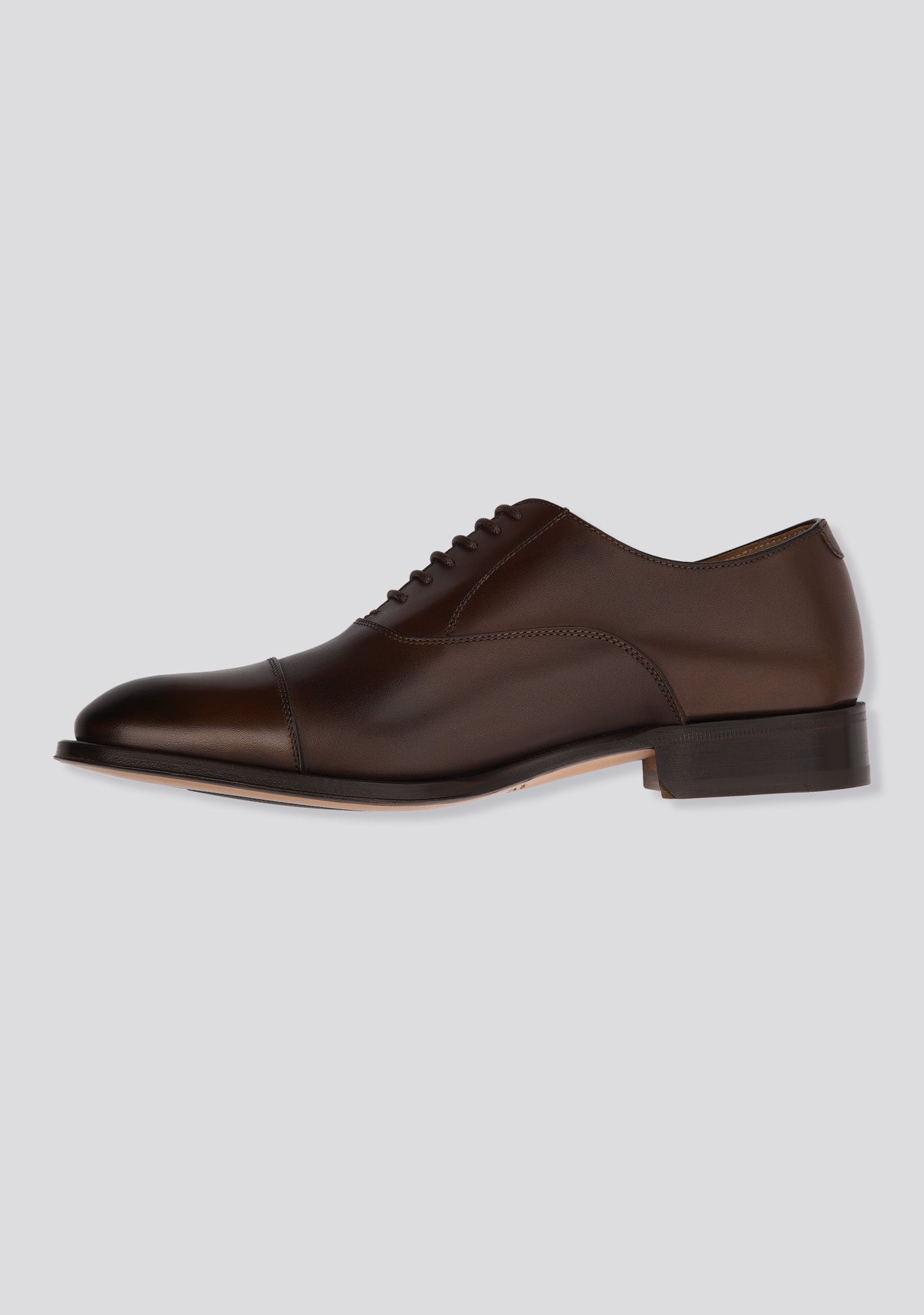 sartorio Classic Brown Oxford Calfskin Shoes