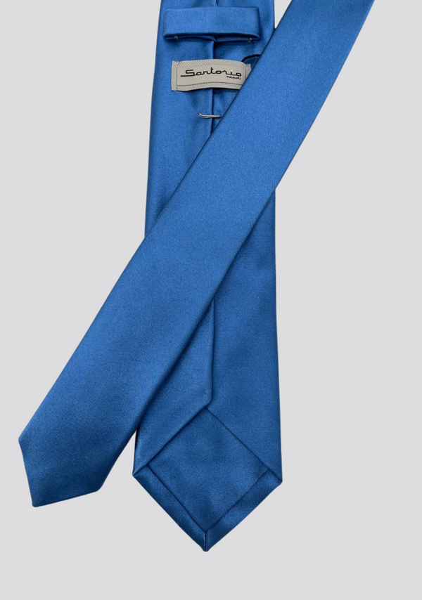 Sartorio Classic Solid Blue Tie