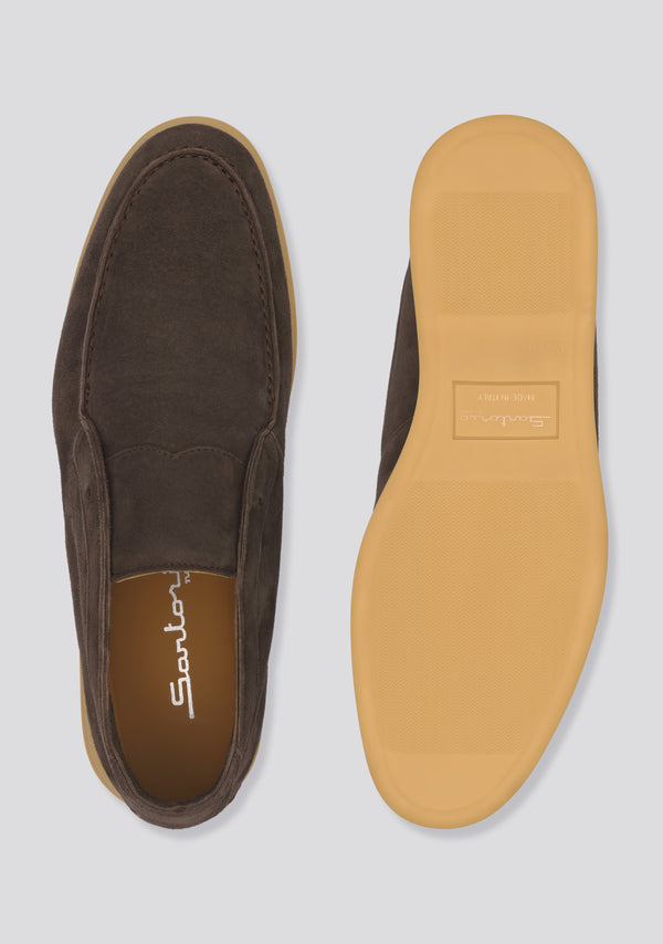 Sartorio Coffee Brown High Top Leather Loafers