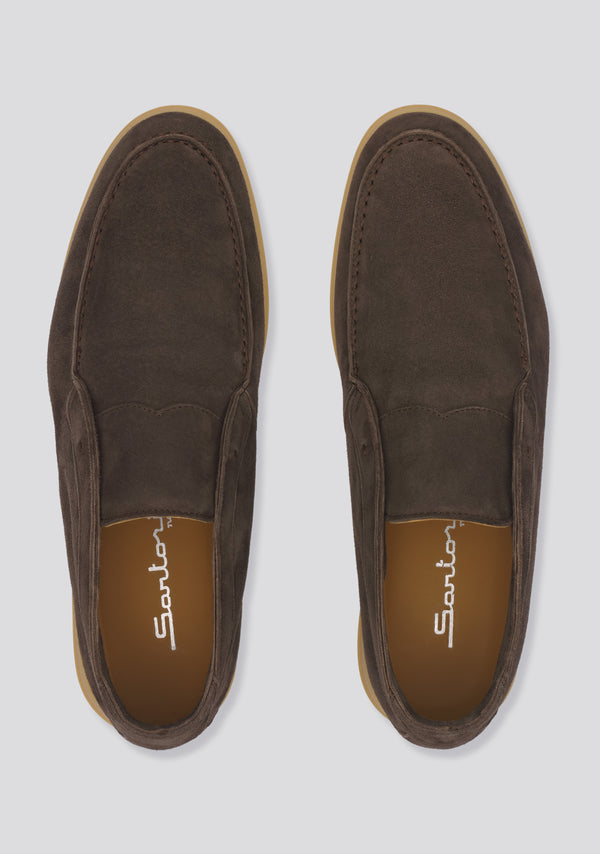 Sartorio Coffee Brown High Top Leather Loafers