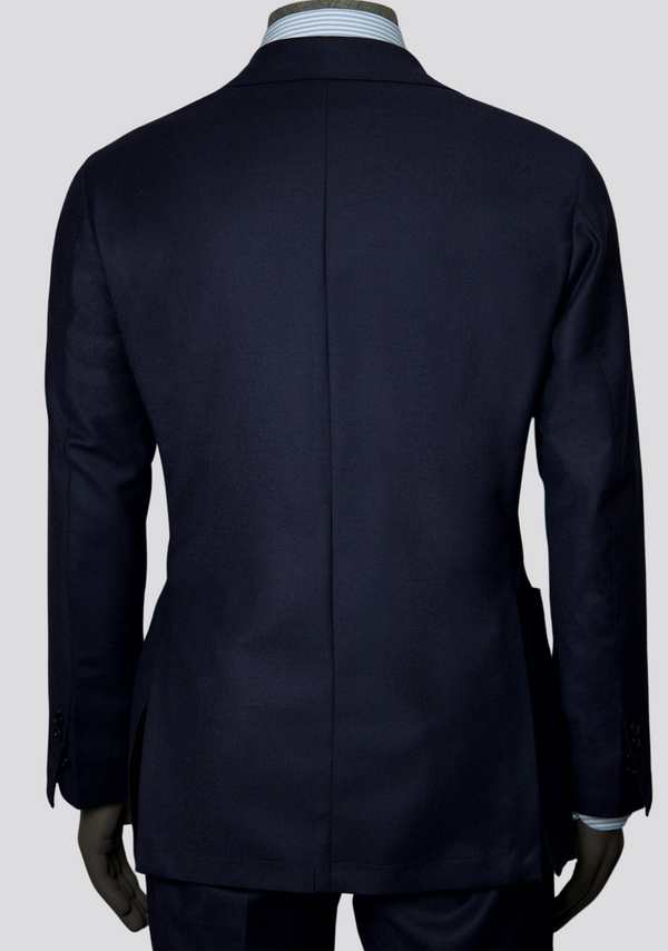 Sartorio Dark Blue Casual Wool Suit