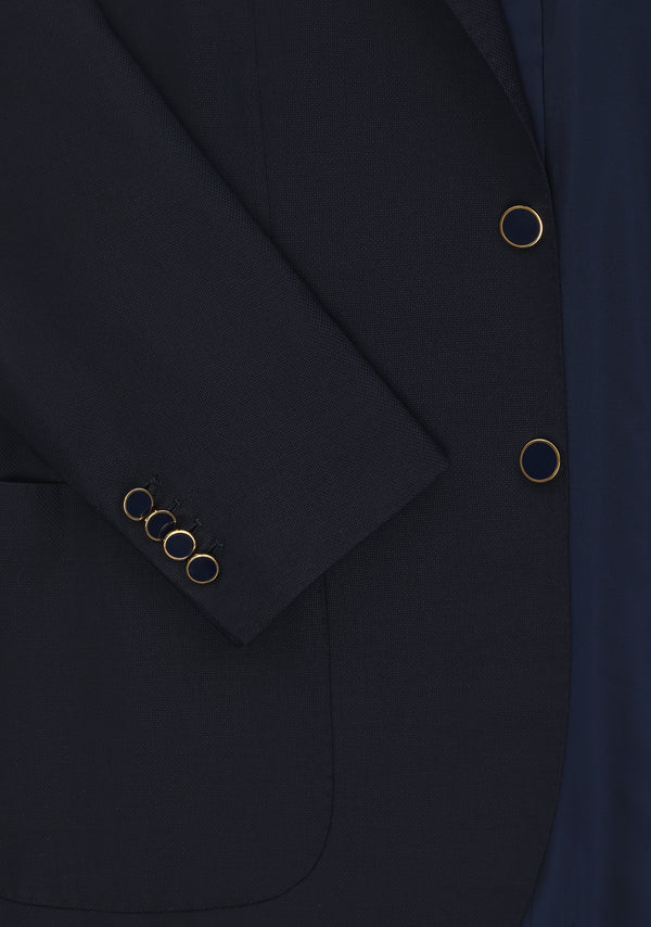 Sartorio Dark Blue Wool Jacket