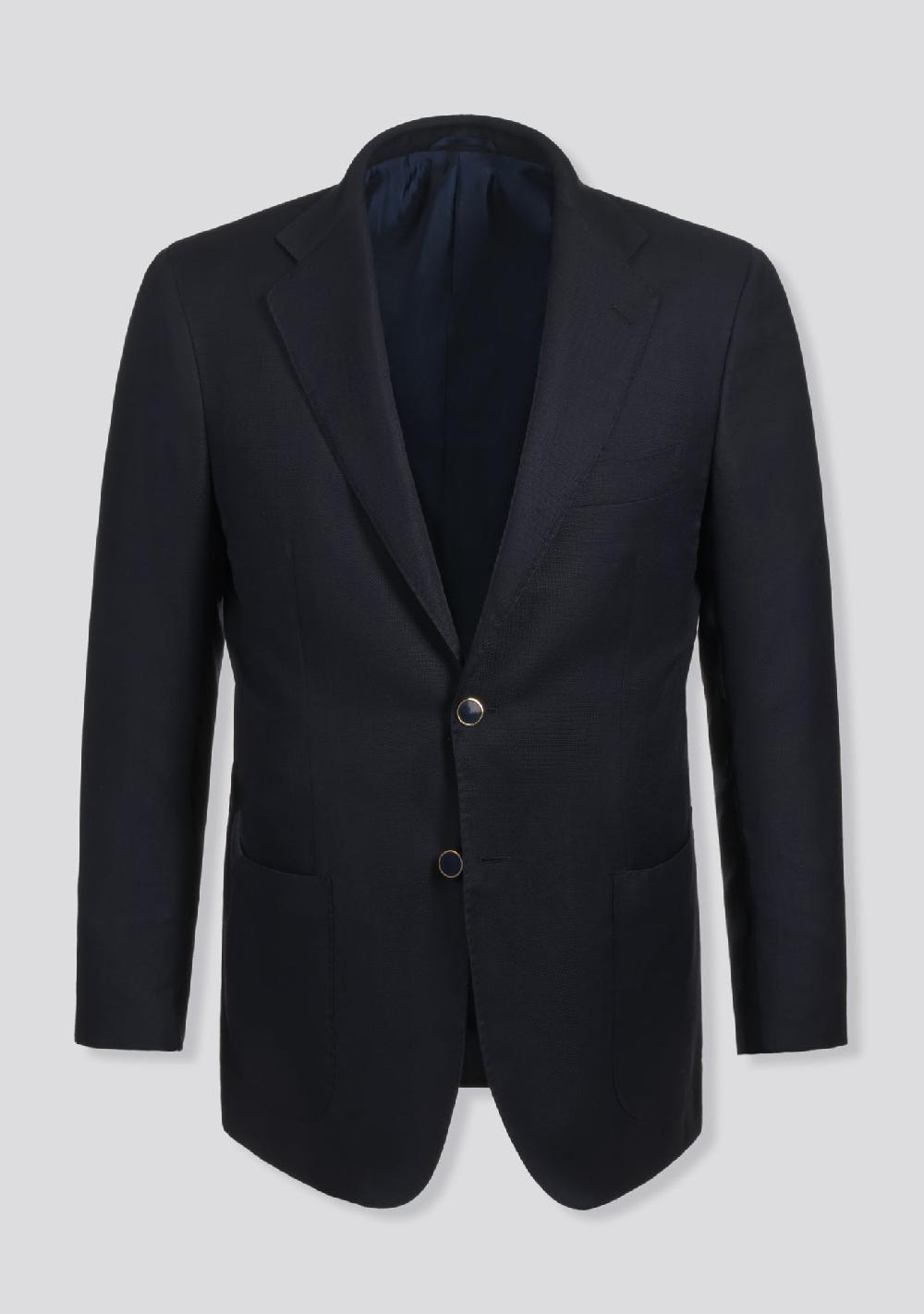 sartorio Dark Blue Wool Jacket