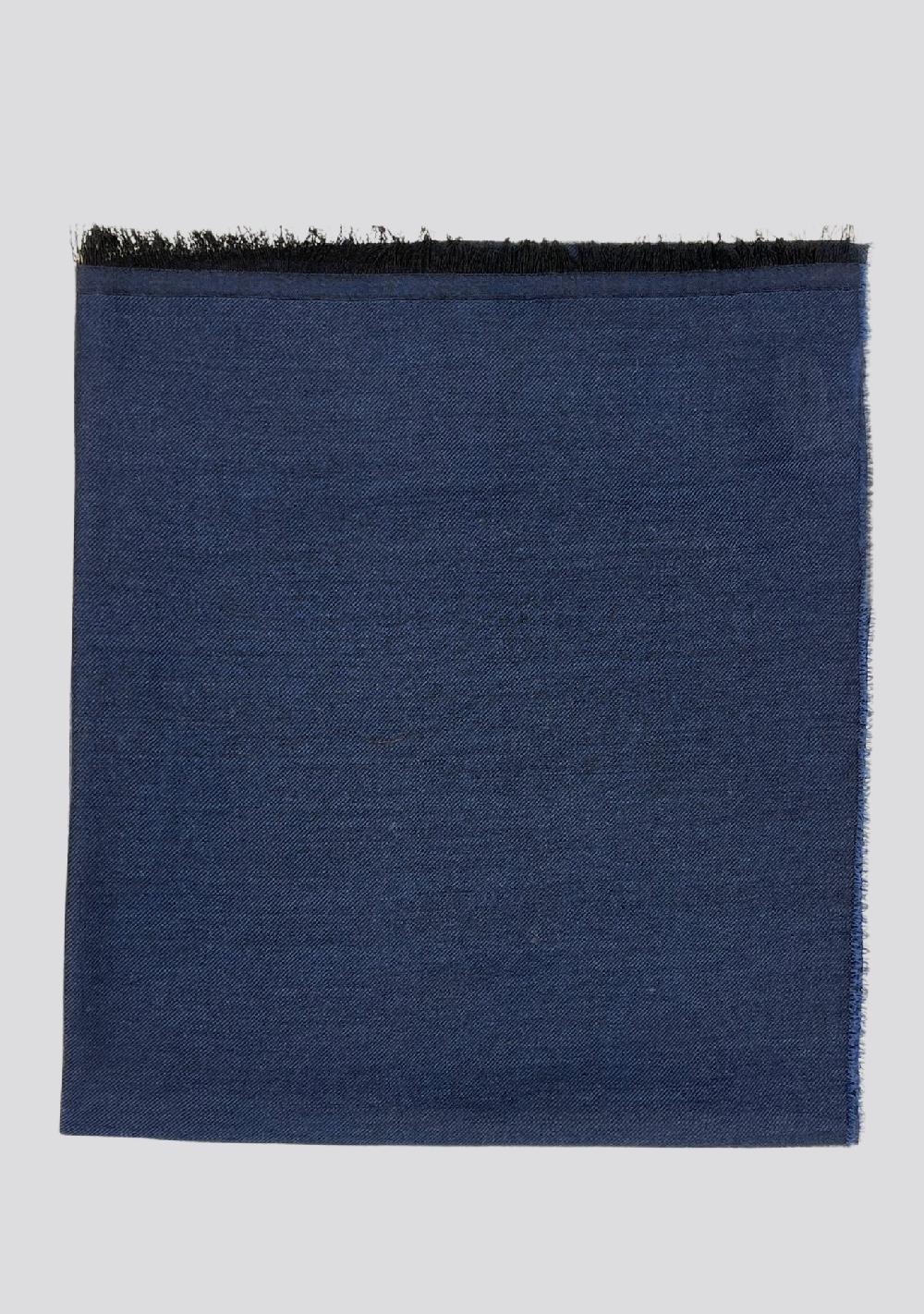 sartorio Dark Blue Wool Scarf