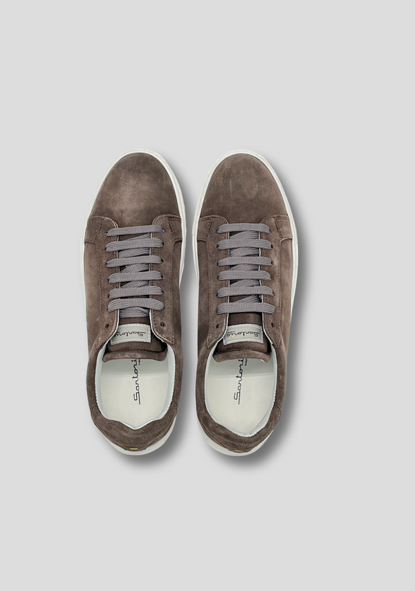 Sartorio Dark Brown Suede Sneakers