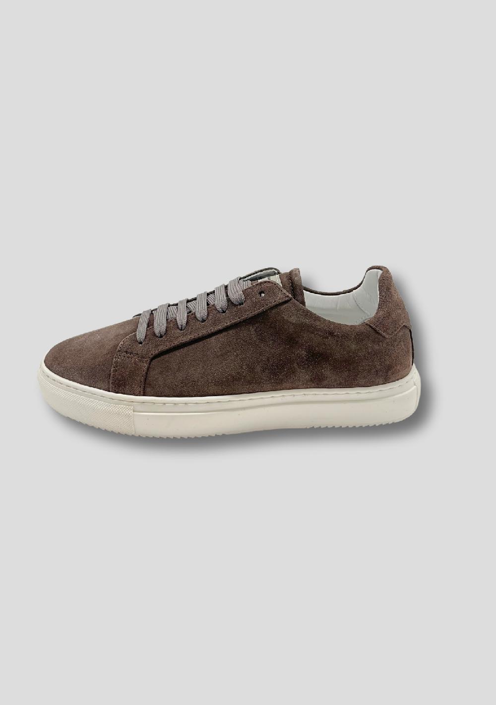sartorio Dark Brown Suede Sneakers