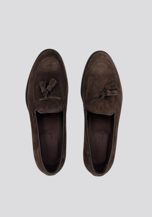 Sartorio Dark Brown Tassel Loafers
