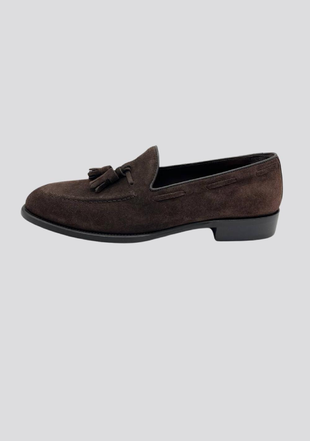 sartorio Dark Brown Tassel Loafers