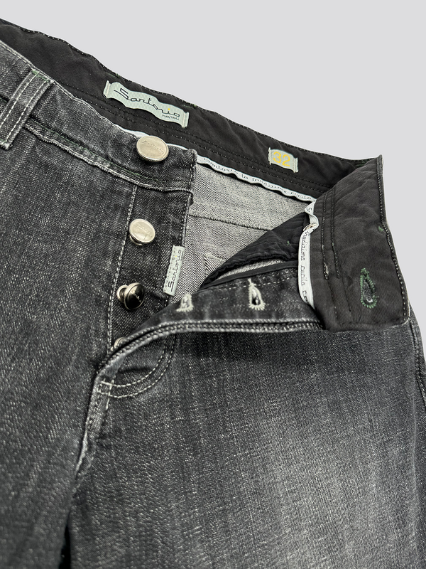 Sartorio Dark Grey Cotton Jeans