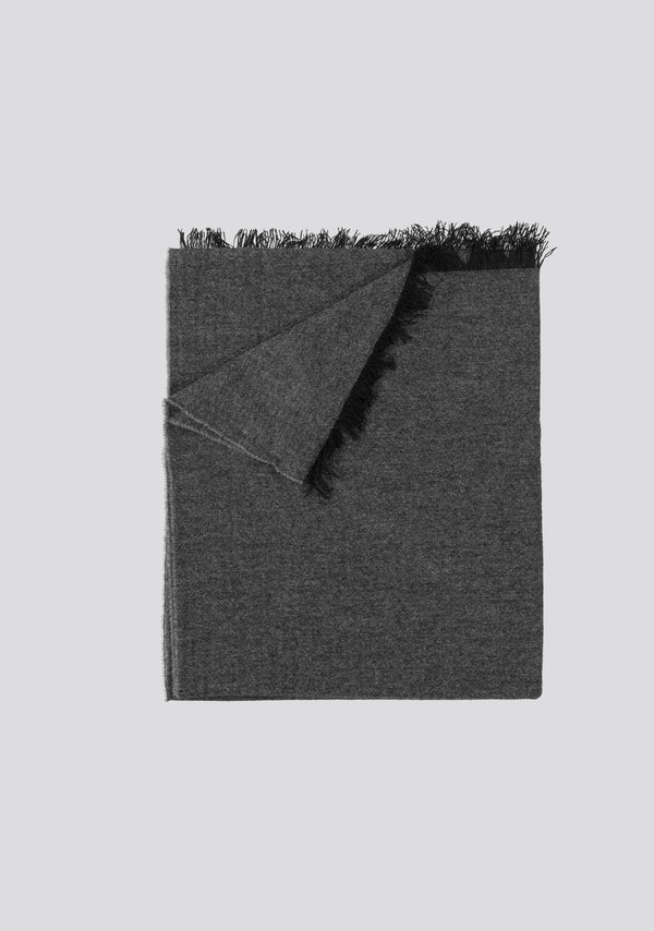 Sartorio Dark Grey Wool Scarf