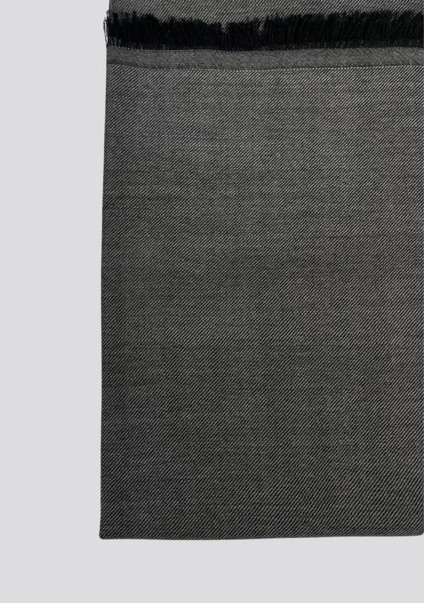 Sartorio Dark Grey Wool Scarf