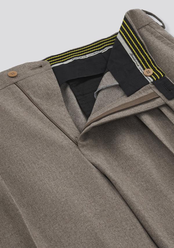 Sartorio Desert Brown Virgin Wool Cargo Pants