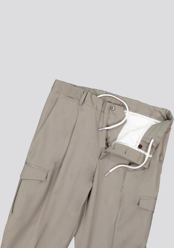 Sartorio Desert Grey Technical Cargo Trousers