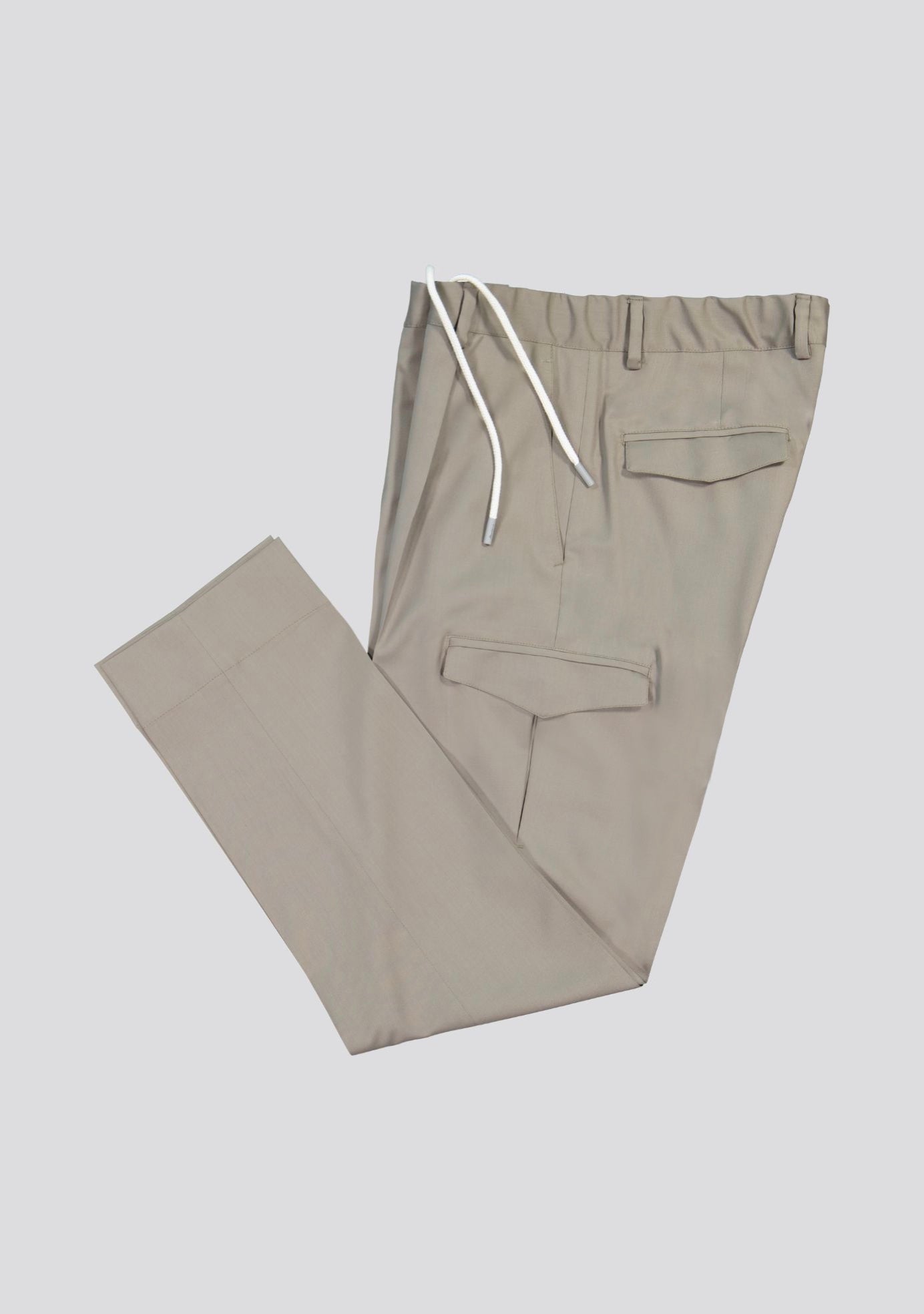 sartorio Desert Grey Technical Cargo Trousers