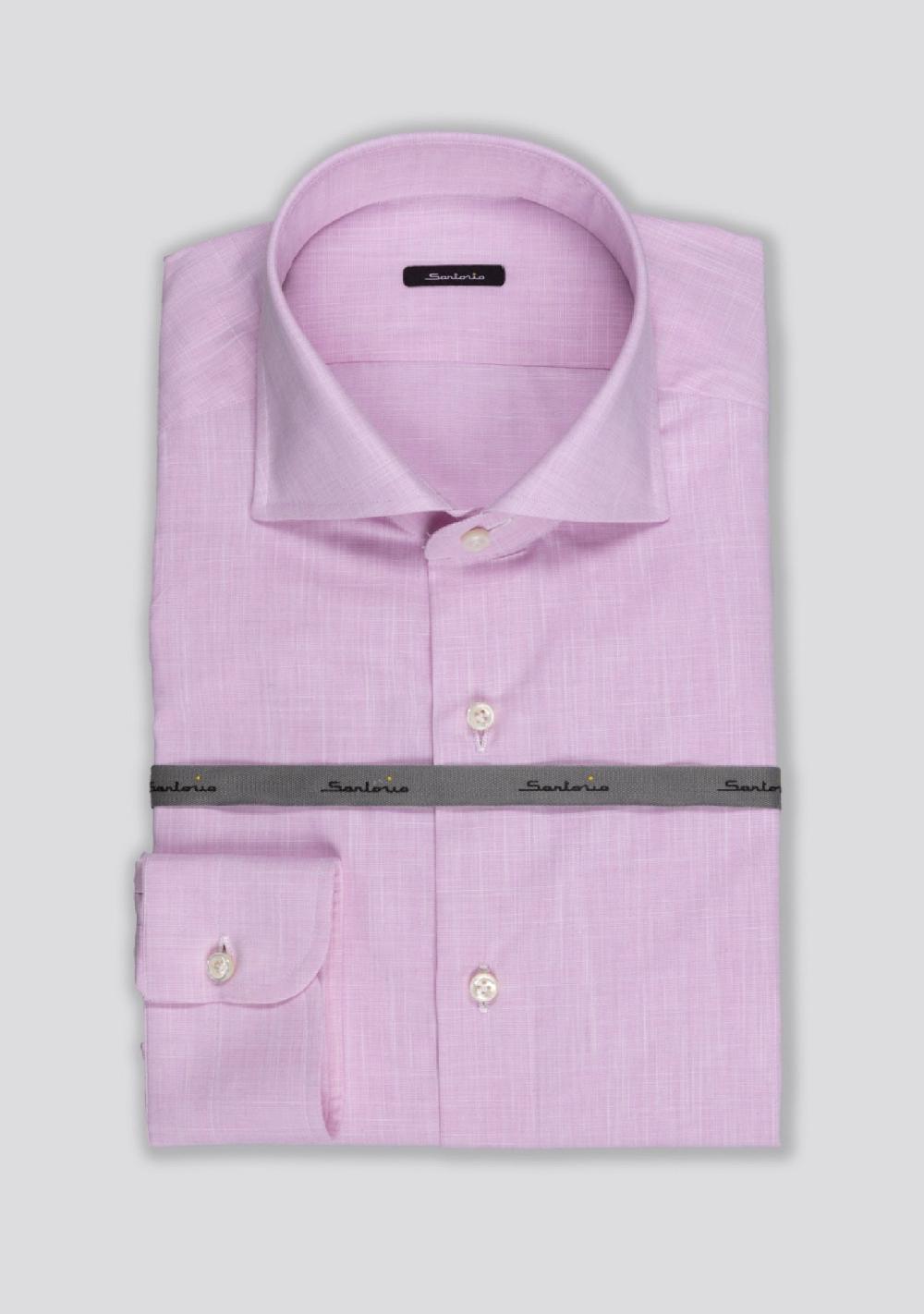sartorio Flamingo Pink Cotton Shirt